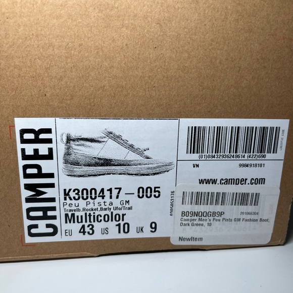 NIB CAMPER K300417-005 Peu Pista Multi, Size 10 - Picture 2 of 10